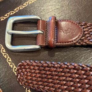 Men's Polo Ralph Lauren braided Leather Belt - Brown 48/120